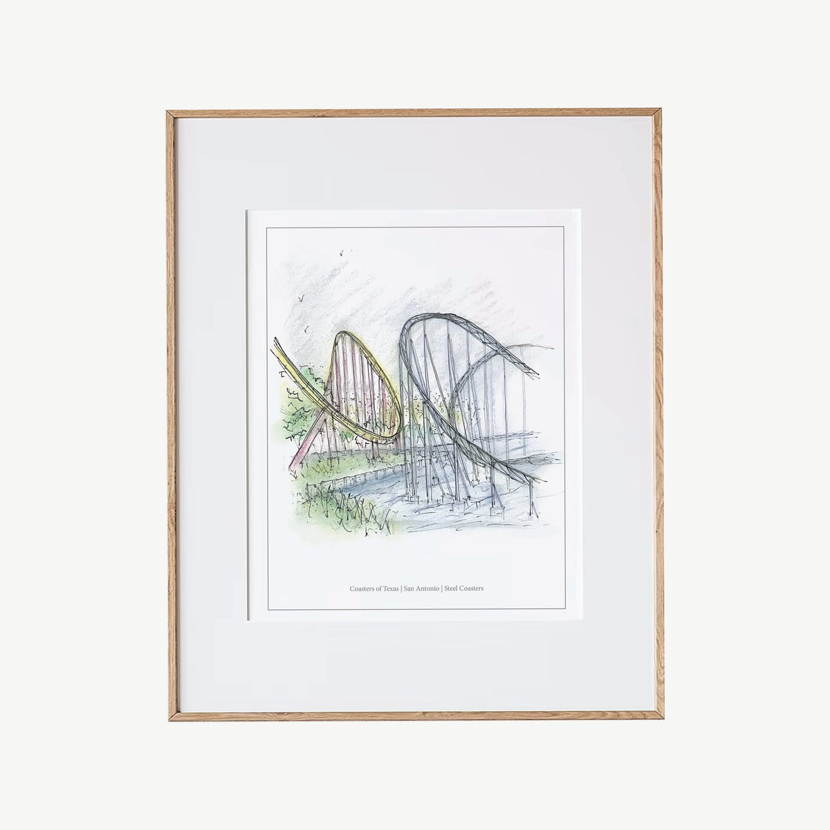 8x10 San Antonio Hyper and Launched Coasters Print