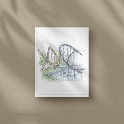 8x10 San Antonio Hyper and Launched Coasters Print – view 2