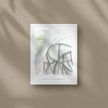 8x10 San Antonio Launched Coaster Print – view 2