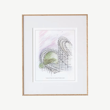 8x10 San Antonio Wooden Coaster Print