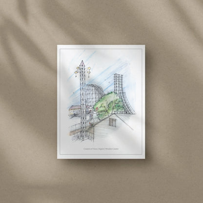 8x10 Seguin Wooden Coaster Print – view 2