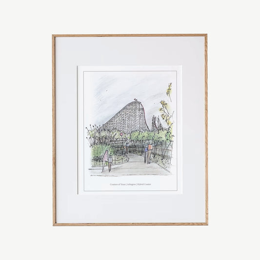 8x10 Texas Hybrid Coaster Print