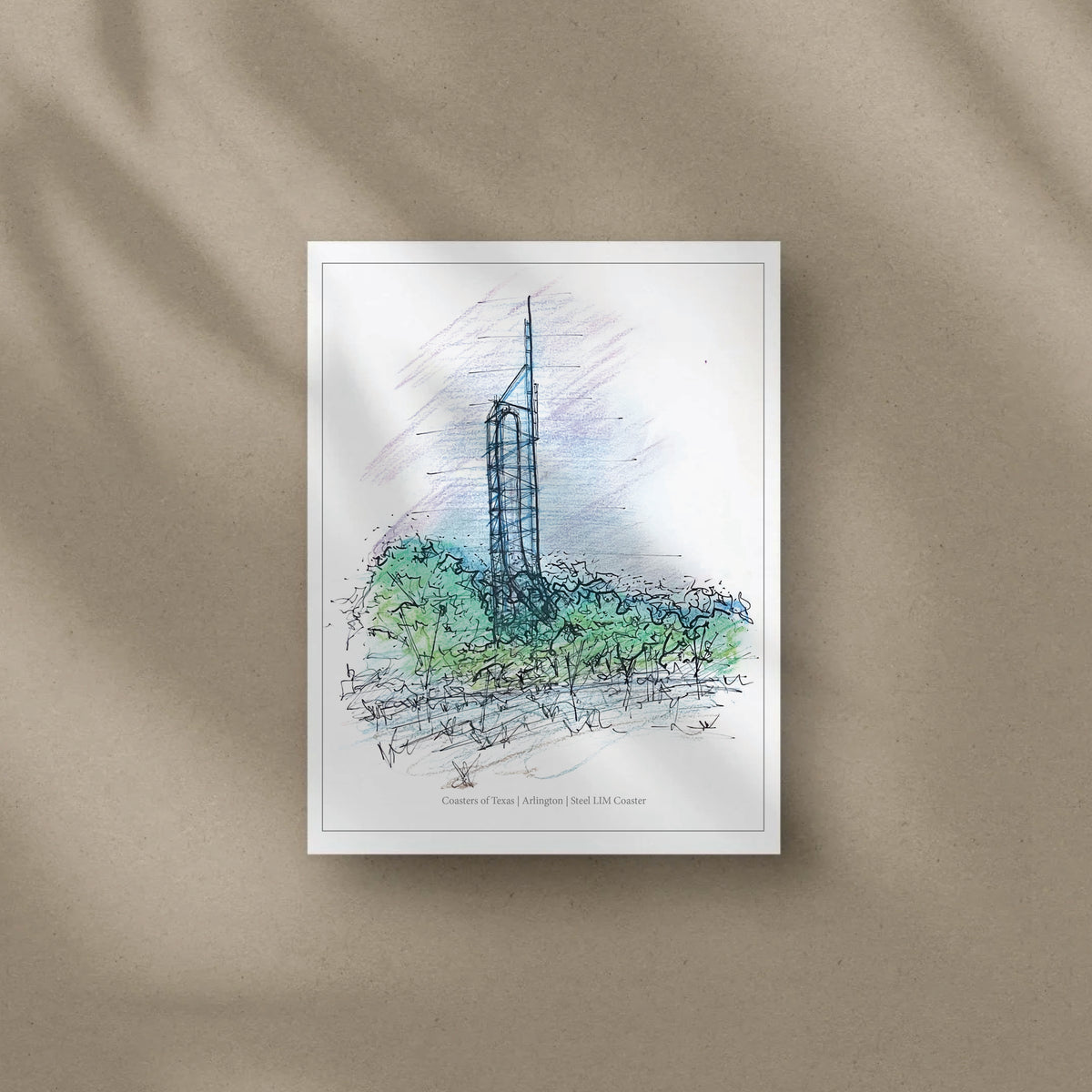 8x10 Texas LIM Launch Coaster Print – view 2