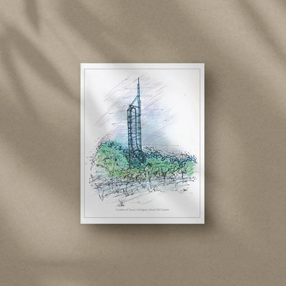 8x10 Texas LIM Launch Coaster Print – view 2