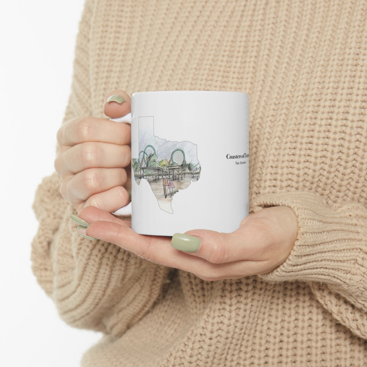 San Antonio Shuttle Loop Coaster Mug – view 10