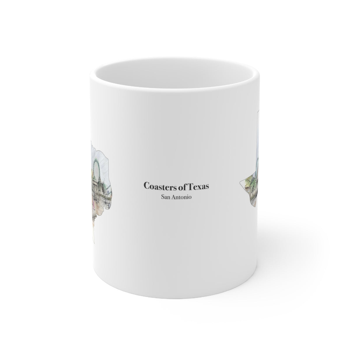 San Antonio Shuttle Loop Coaster Mug – view 2