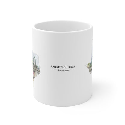 San Antonio Shuttle Loop Coaster Mug – view 2