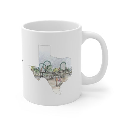 San Antonio Shuttle Loop Coaster Mug – view 3