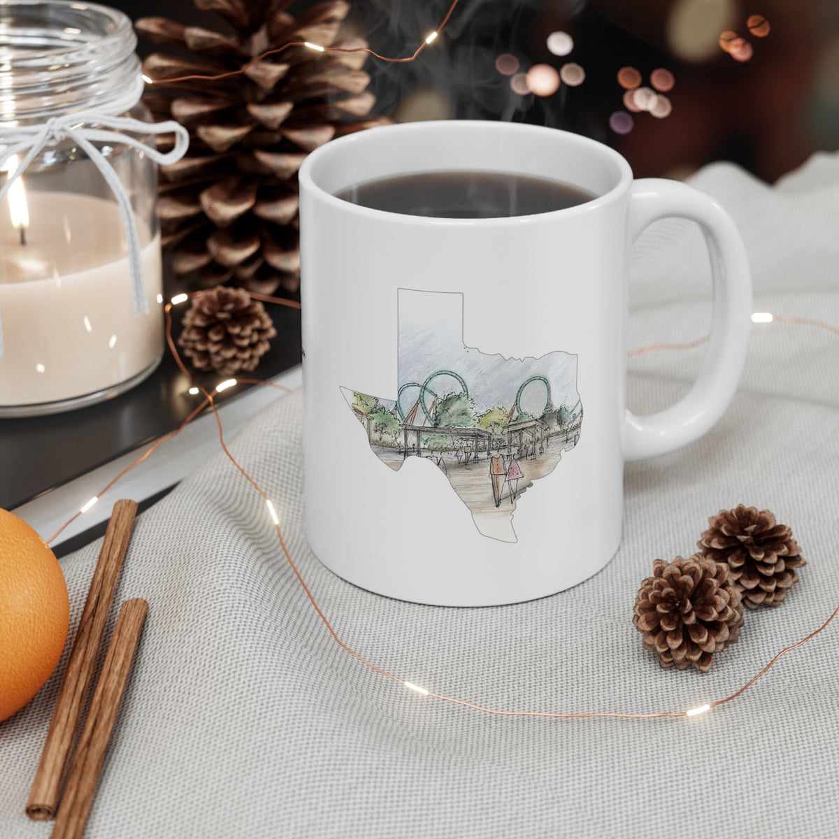 San Antonio Shuttle Loop Coaster Mug – view 4