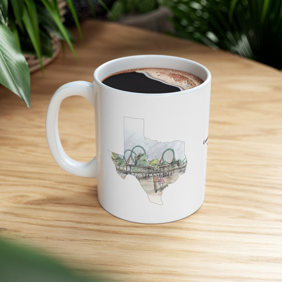 San Antonio Shuttle Loop Coaster Mug – view 8