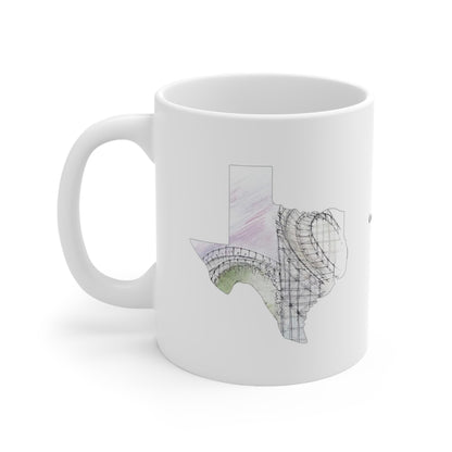 San Antonio Wooden Coaster Mug