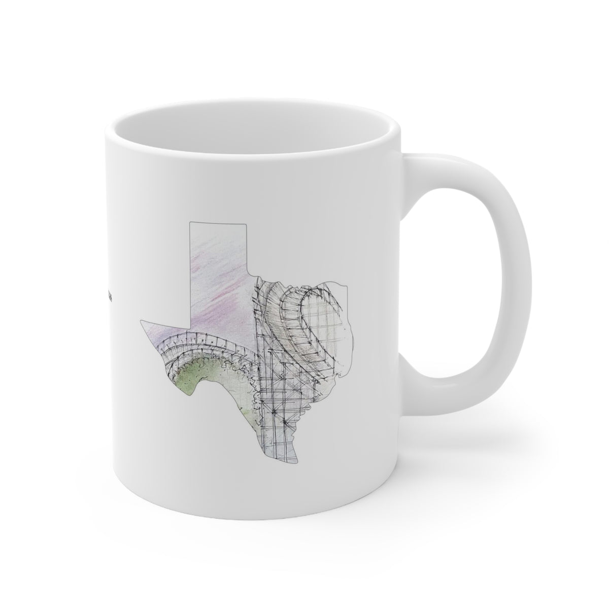 San Antonio Wooden Coaster Mug – view 3