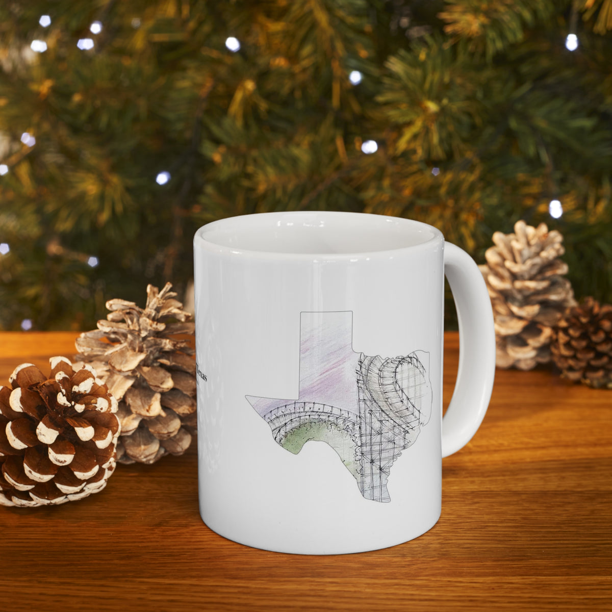 San Antonio Wooden Coaster Mug – view 9