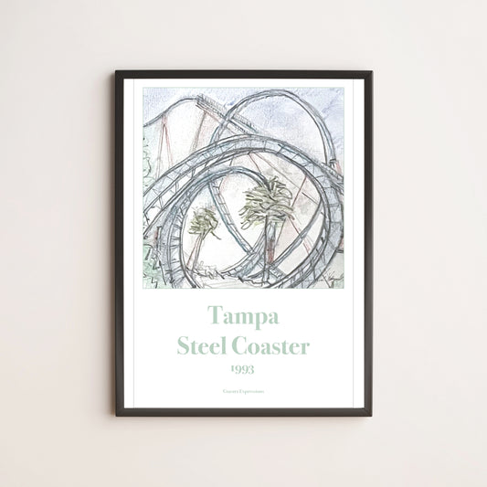 Kumba Roller Coaster Inspired Artwork