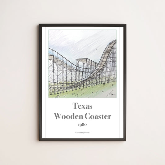 Judge Roy Screams Roller Coaster Inspired Artwork