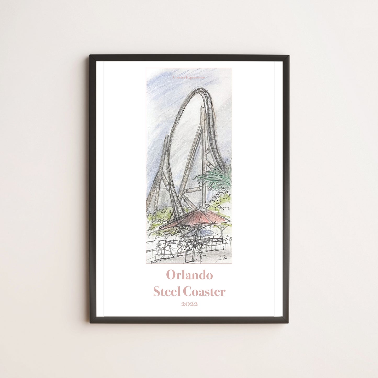Velocicoaster Roller Coaster Inspired Artwork