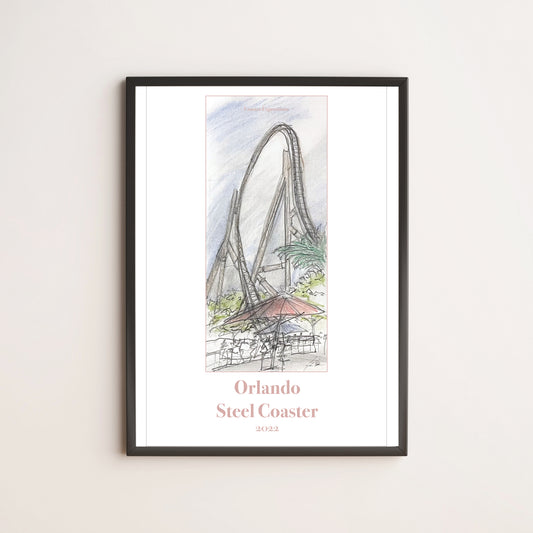 Velocicoaster Roller Coaster Inspired Artwork