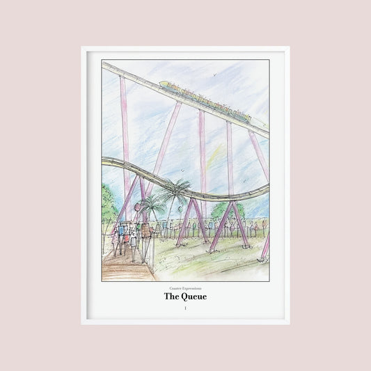 The Queue Artwork I Roller Coaster Inspired