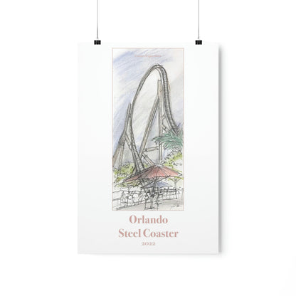 Velocicoaster Roller Coaster Inspired Artwork